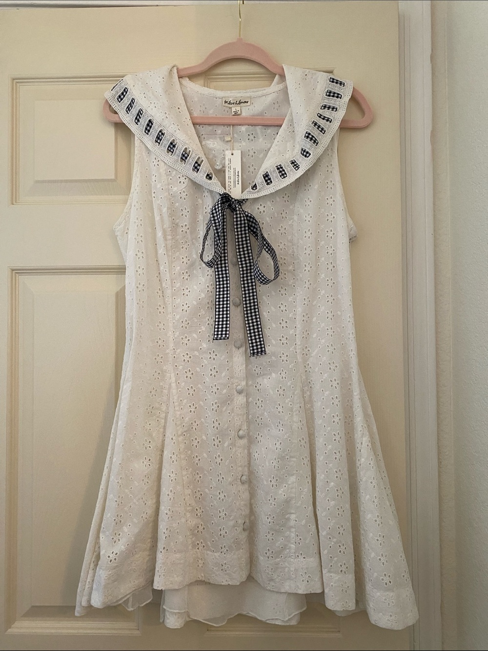 NWT For Love & Lemons Sailor Mini  Dress